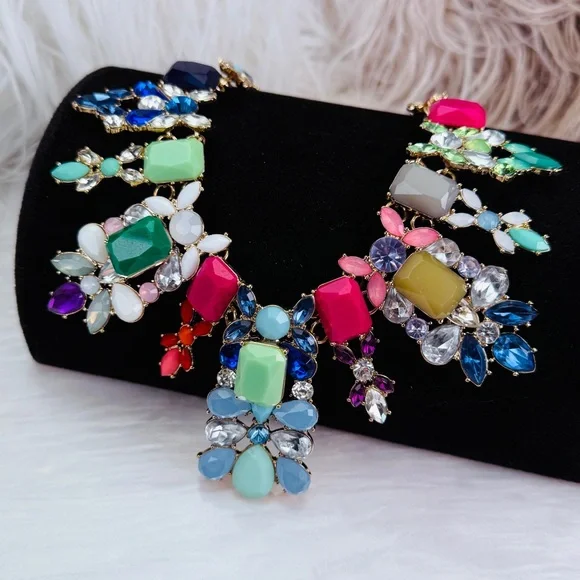 Natasha jewelry Nordstrom 2025 runway Multicolor Statement Necklace - Picture 1 of 9